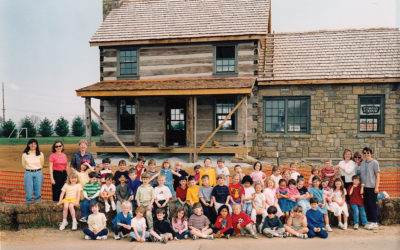 Flashback: The Kindergartners and the Log Cabin